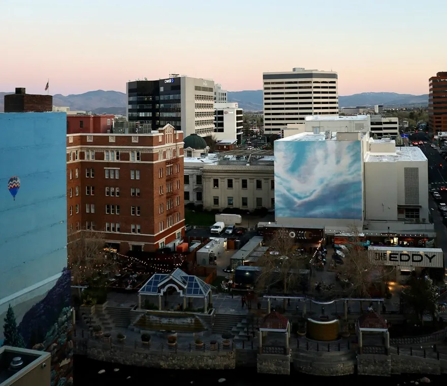 aerial of reno nevada