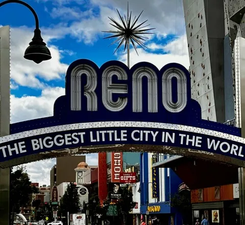 Reno - the biggest little city in the world sign
