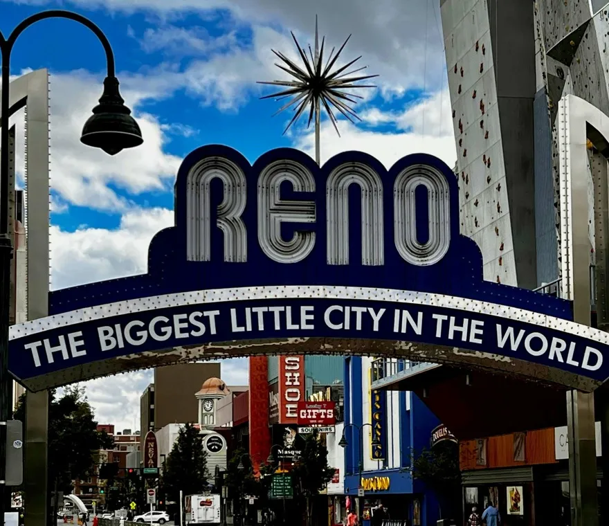 Reno - the biggest little city in the world sign