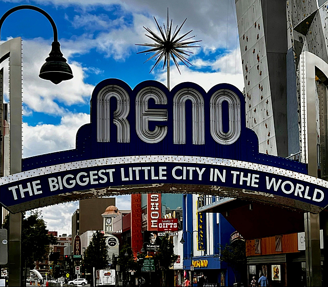 reno sign in downtown reno nevada