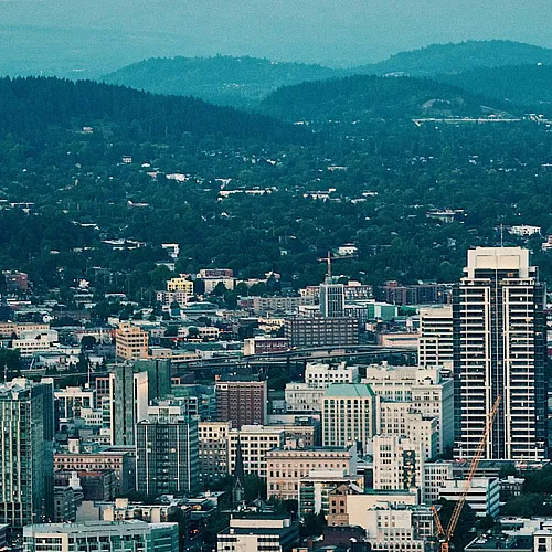 aerial view of beaverton oregon