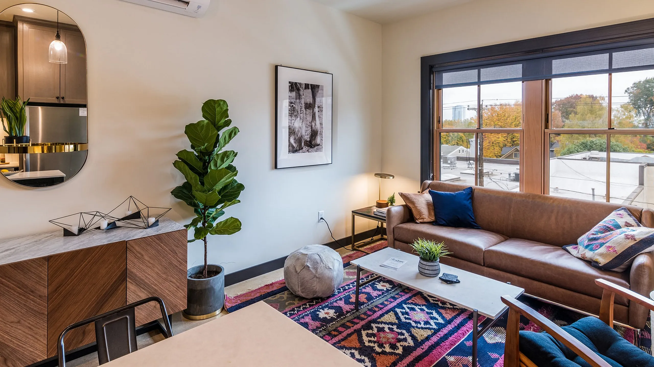 living room at almr apartments