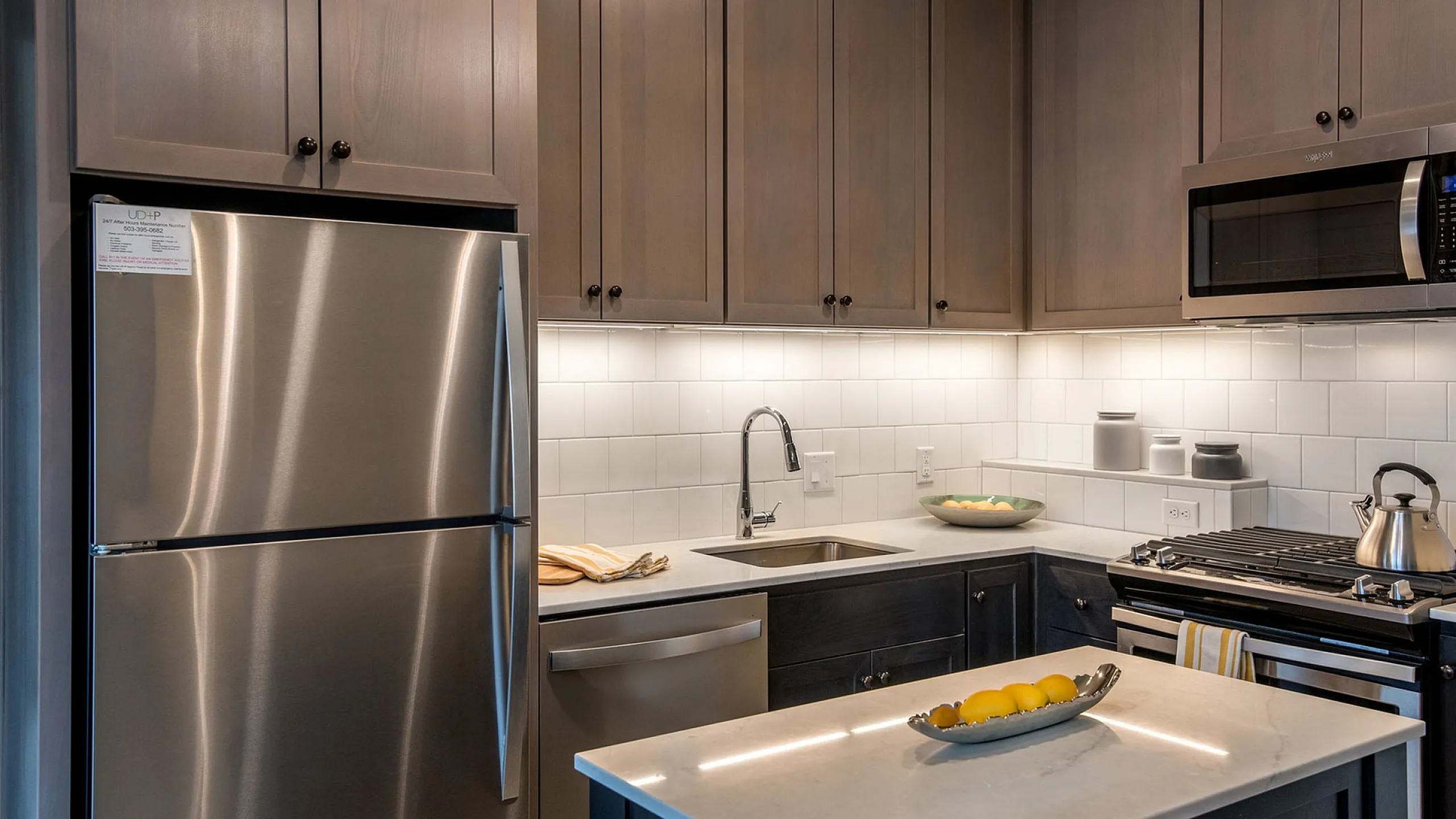 kitchen at almr apartments