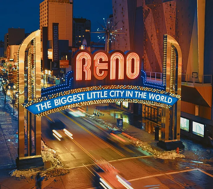 reno the biggest little city in the world sign