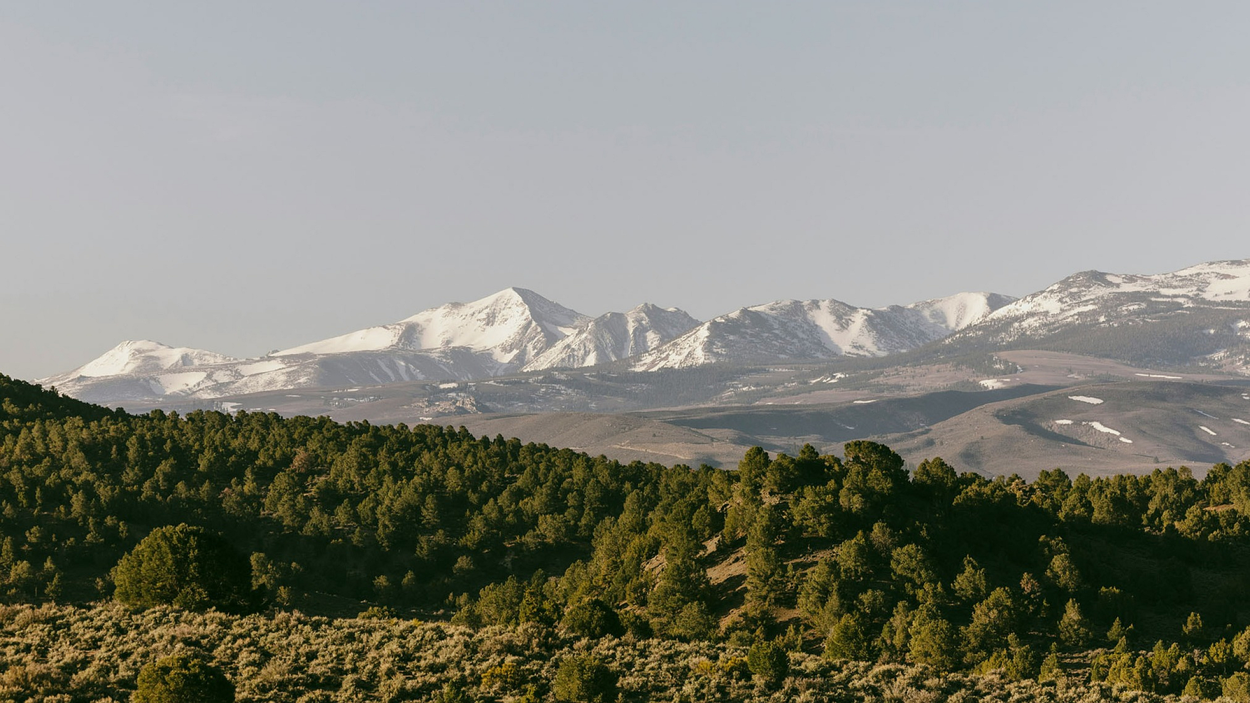 view of the sierra nevada mountains