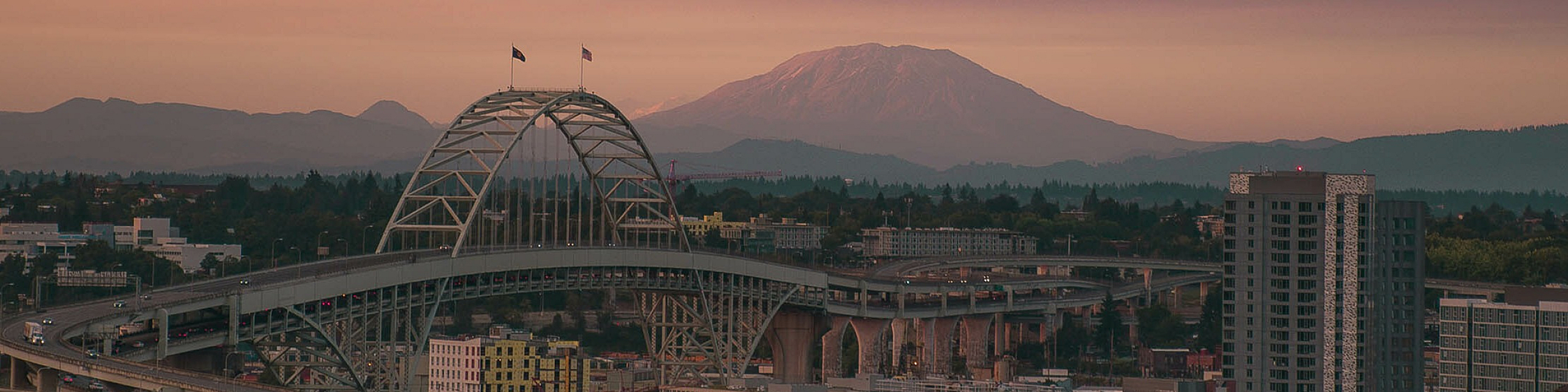aerial view of portland
