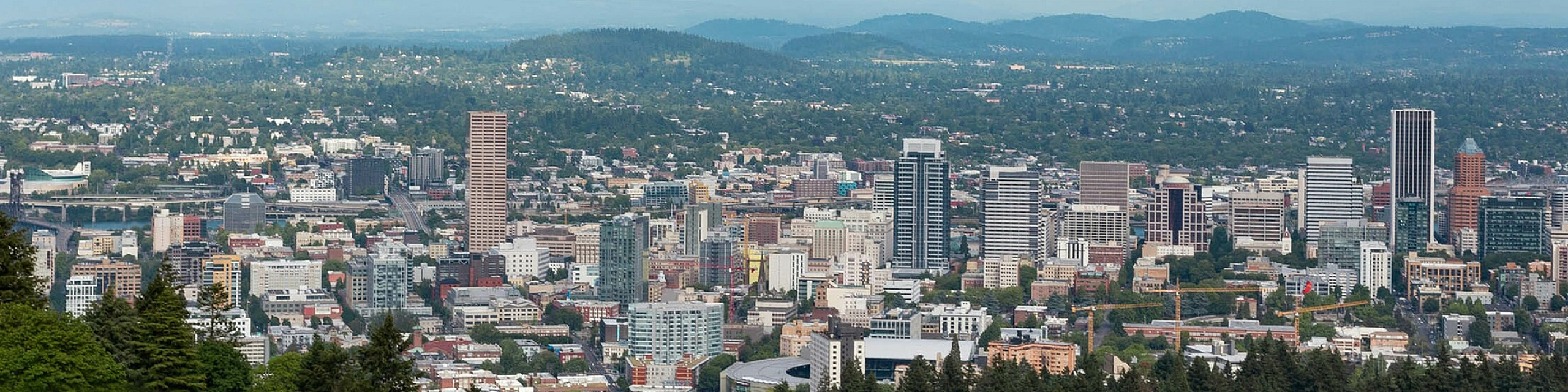 aerial view of portland