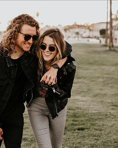 couple walking together