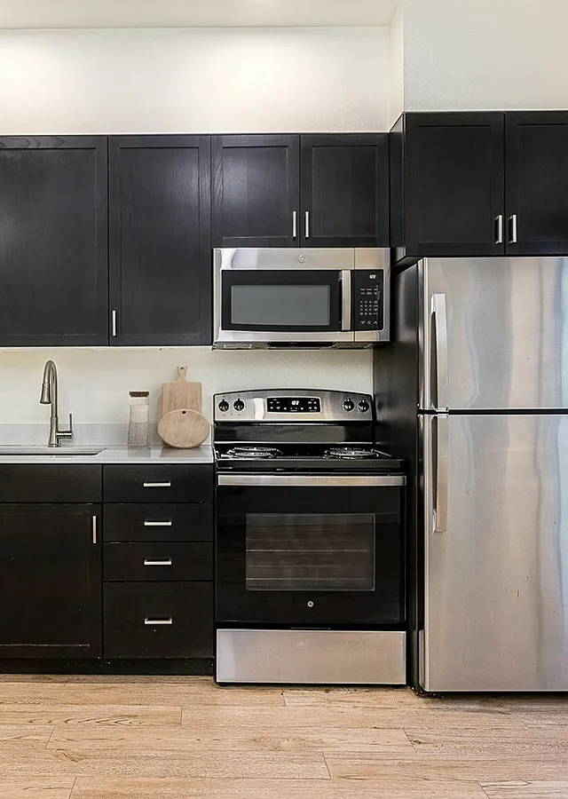kitchen with stainless steel appliances