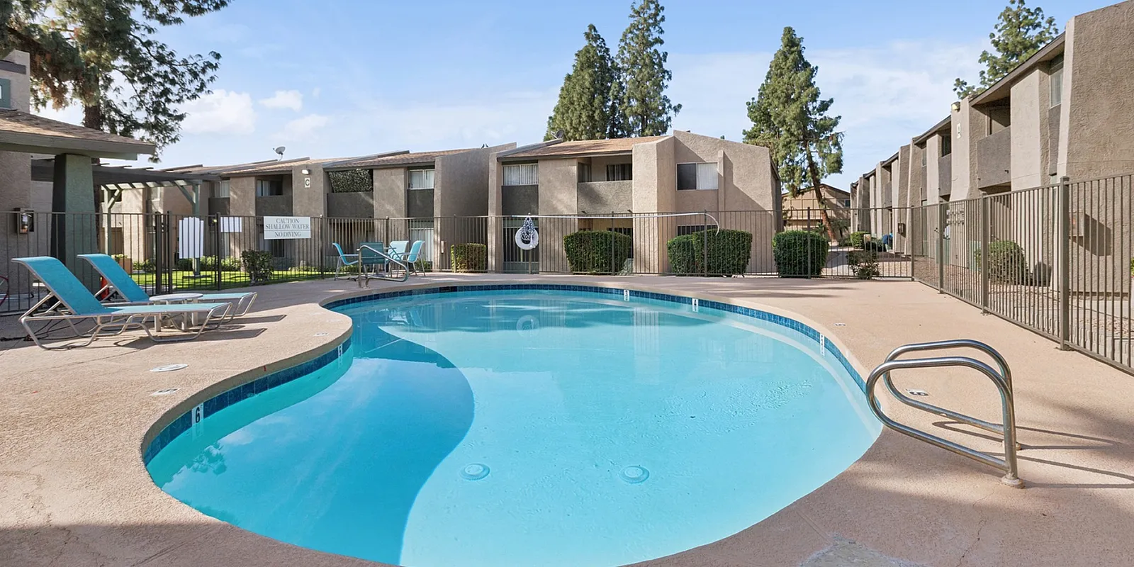 sparkling swimming pool