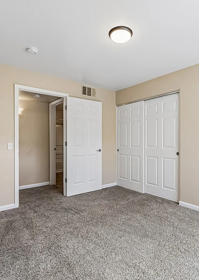 Bedroom with closet.