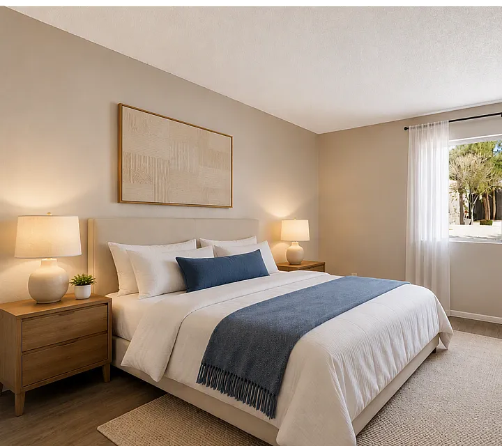 virtually staged apartment at solaris at shadow mountain