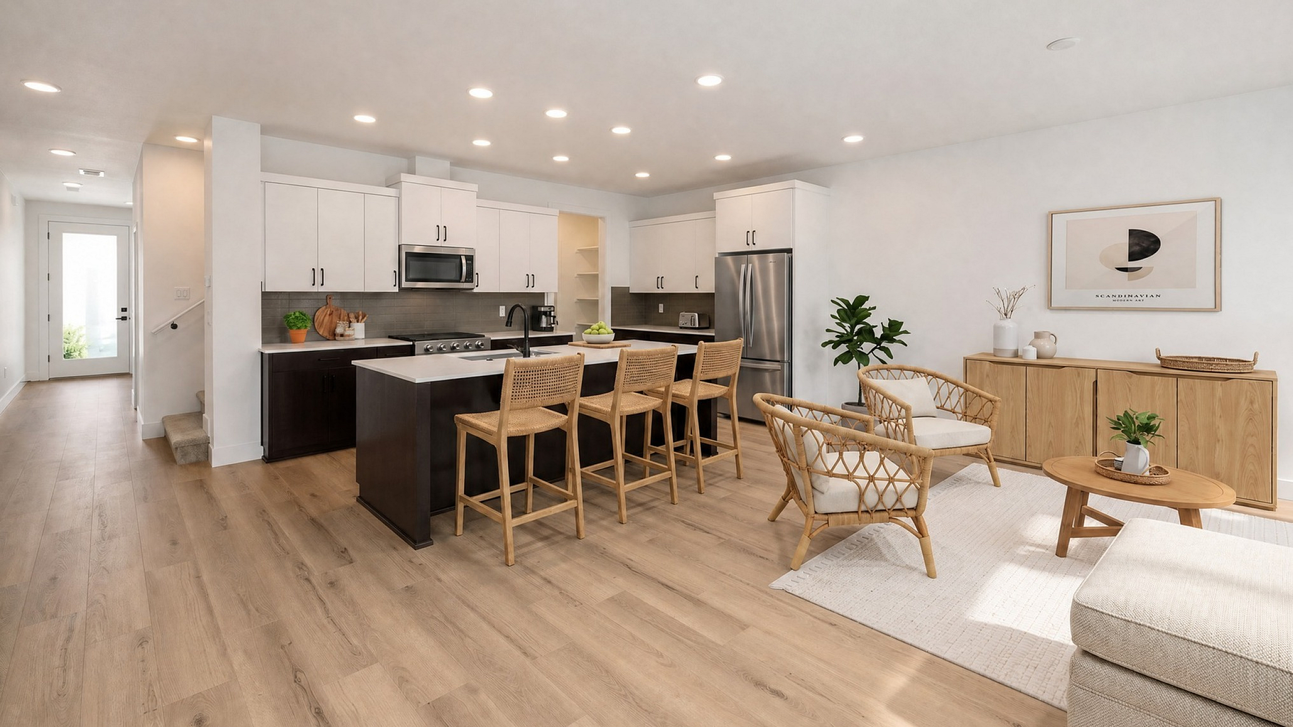 Chapin Meadows virtually staged kitchen