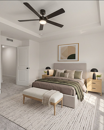 Chapin Meadows virtually stagged bedroom