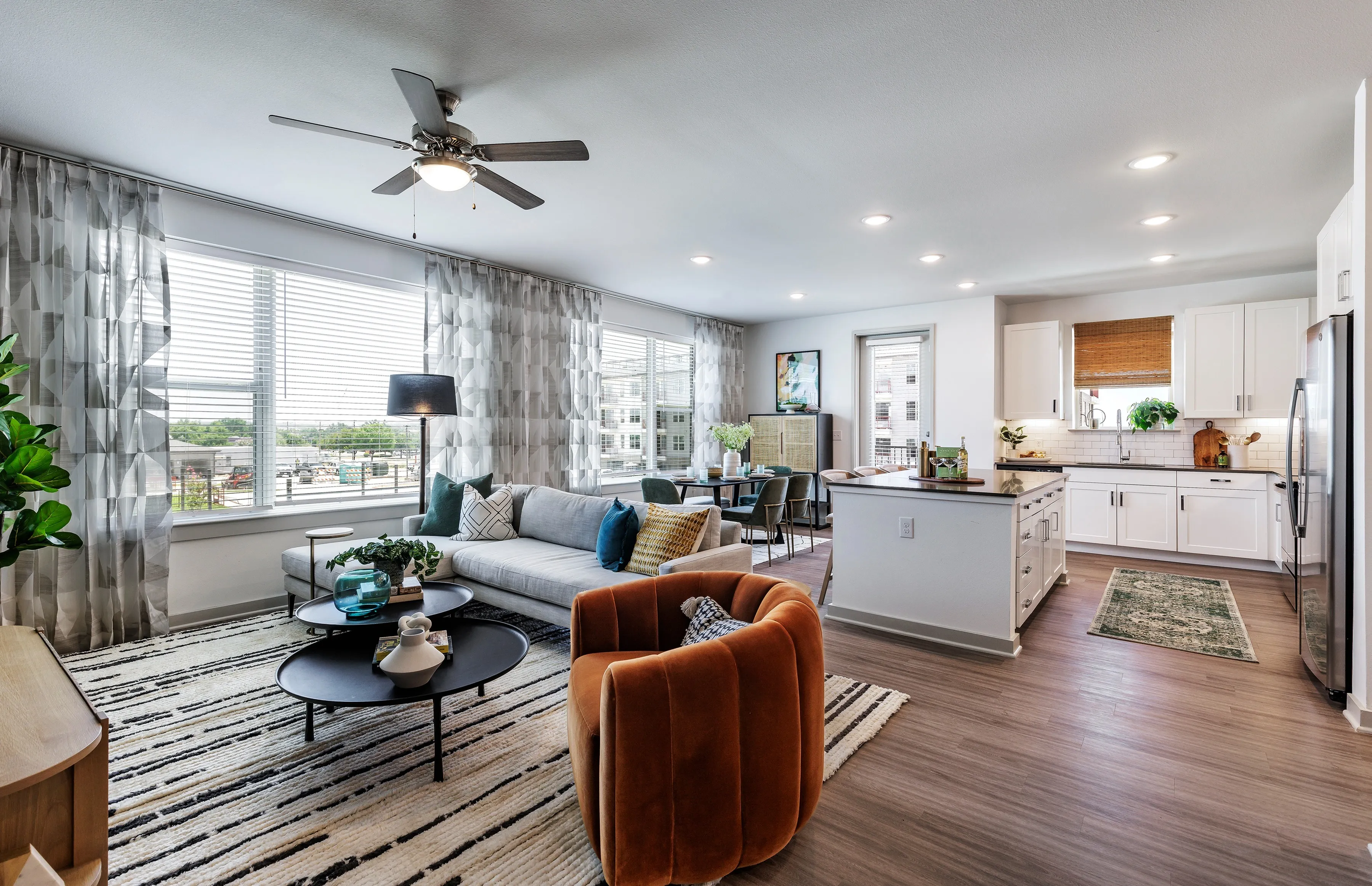The Palmer Living Room | Apartments in Houston, Texas