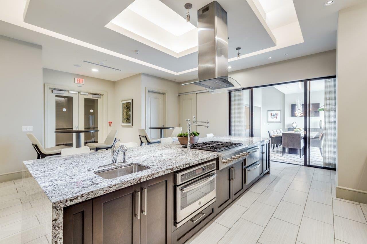 The McCarthy at Memorial City Clubhouse Kitchen | Houston, TX Apartments | Apartments in Houston, TX