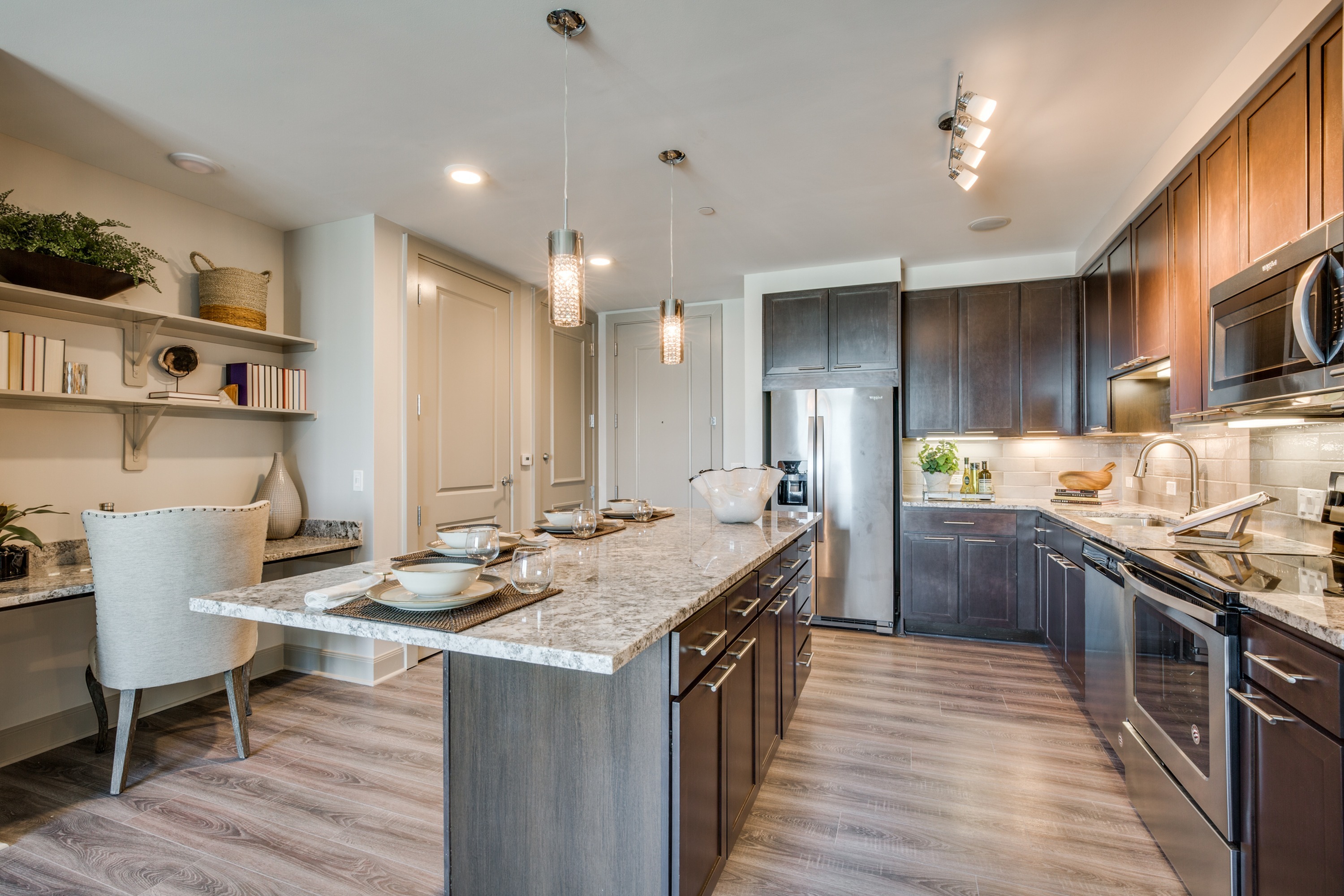 The McCarthy at Memorial City Kitchen Island | Houston, TX Apartments | Apartments in Houston, TX