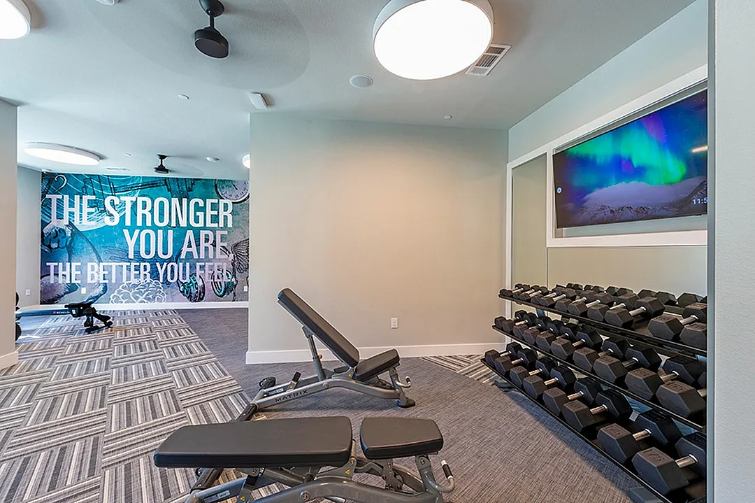 Modern gym room | Caroline at Memorial | Houston, Texas