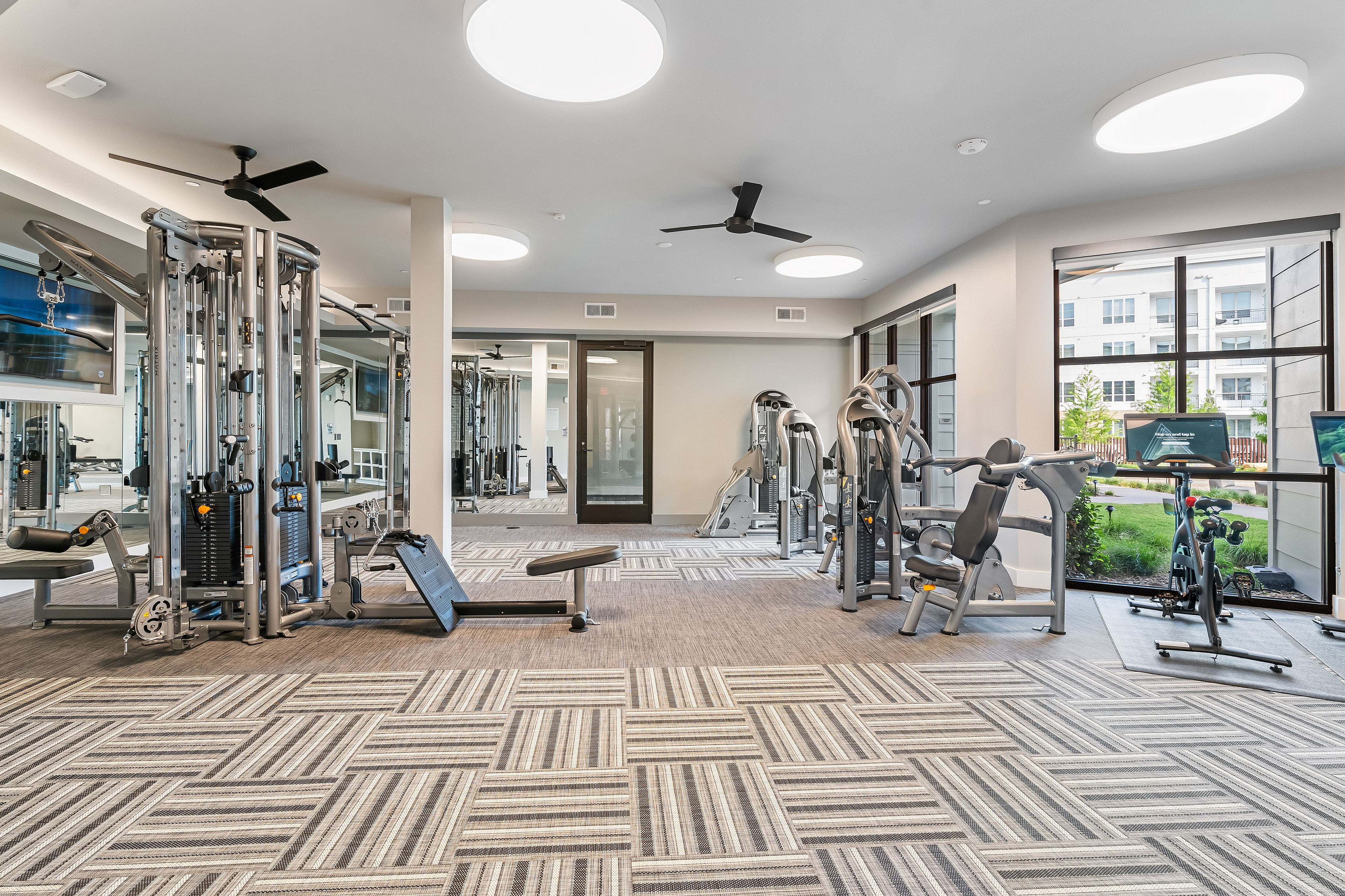 Spacious and modern fitness center | Caroline at Memorial | Houston, Texas