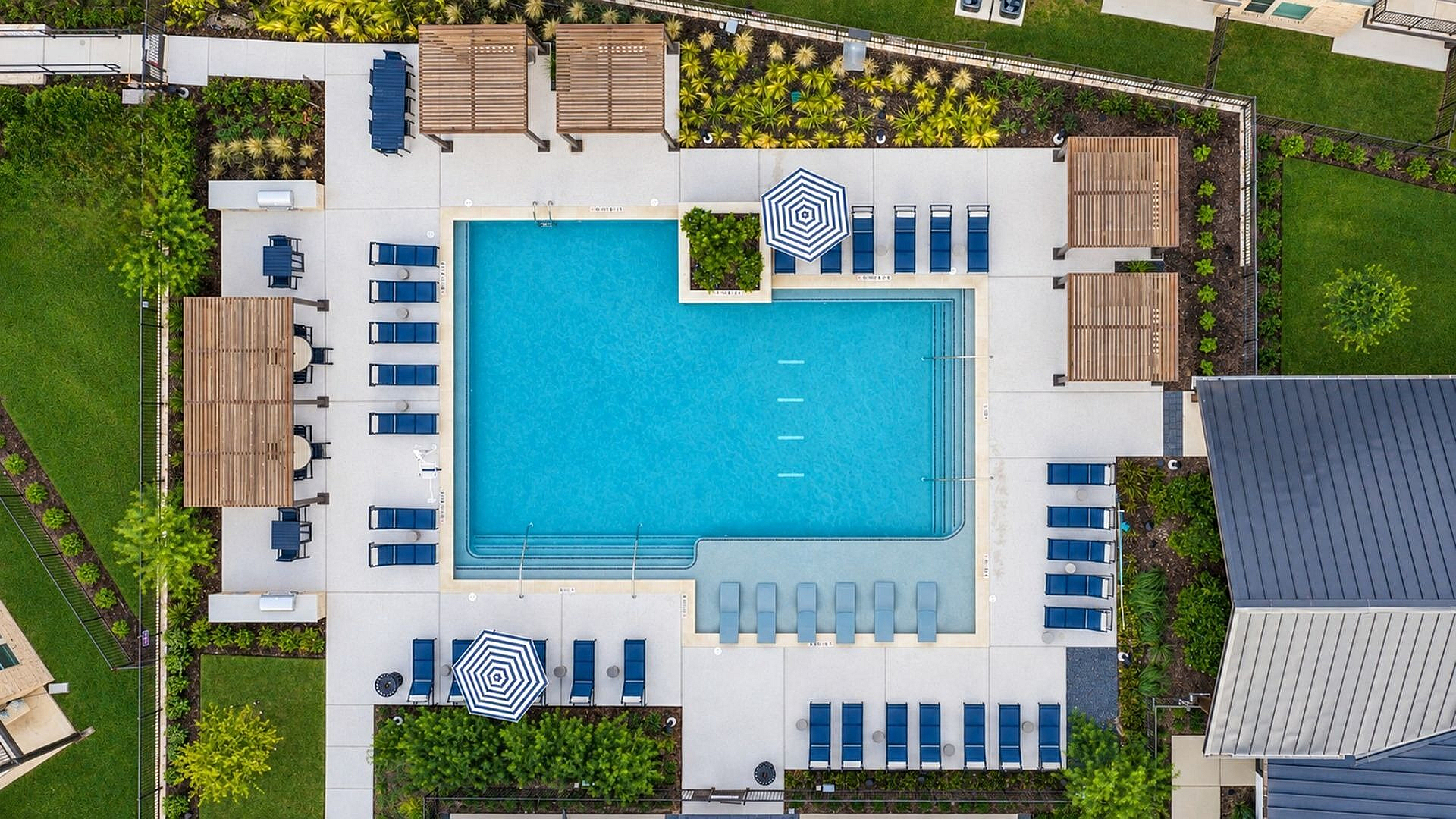 Altitude at Brooks - Aerial Pool View