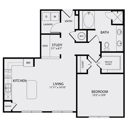 MID-A3A | Midtown Houston Living | Apartments in Houston, TX