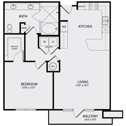 MID-A4.1 | Midtown Houston Living | Apartments in Houston, TX