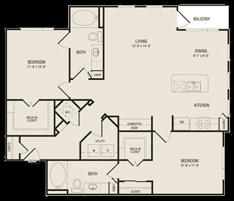 B1.1P8 Essential Housing | Pearl Greenway | Houston, TX Apartments