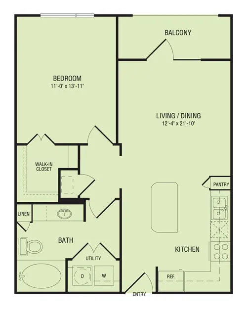 A1 Floor Plan | Pearl Greenway | Apartments in Houston, TX