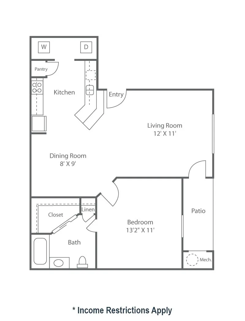 A1.P6 | Stone Brook | Baytown, TX Apartments