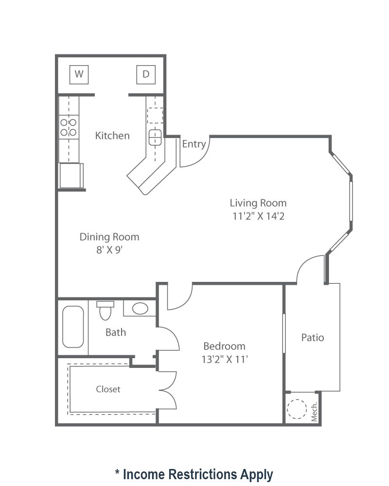 A2.P6 | Stone Brook | Baytown, TX Apartments
