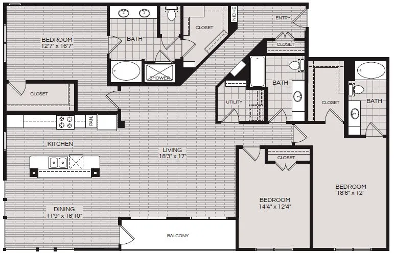 Pearl Residences C3 Floorplan