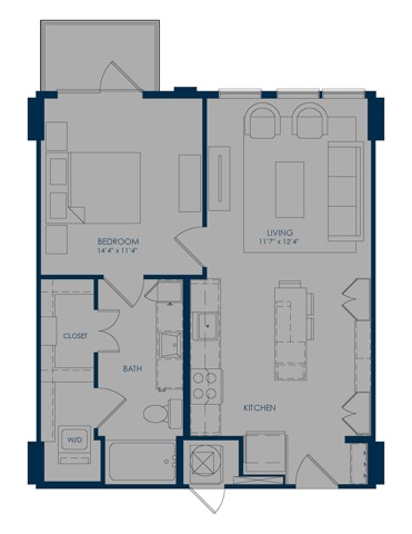 A1.2 | The James at Park Place | Houston,TX Apartments
