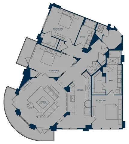 C1 | The James at Park Place | Houston,TX Apartments