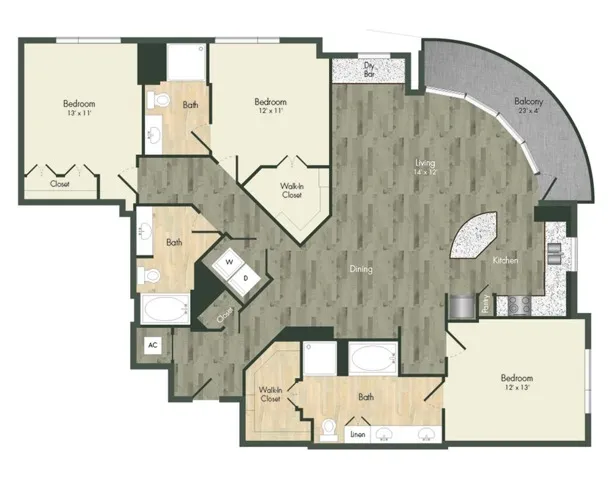 C1  | The McAdams at Memorial City | Memorial City Living Apartments