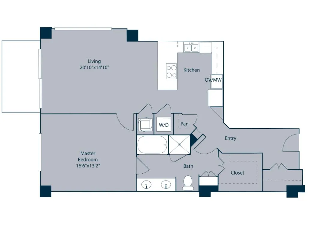 A2 | The Fountains at Memorial City | Memorial City Living Apartments