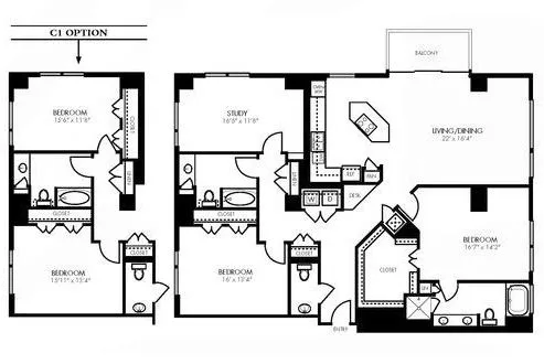 B12 | The Fountains at Memorial City | Memorial City Living Apartments