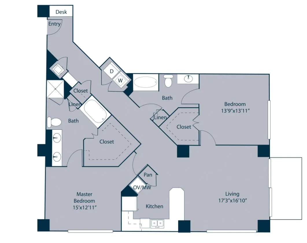 B2 | The Fountains at Memorial City | Memorial City Living Apartments