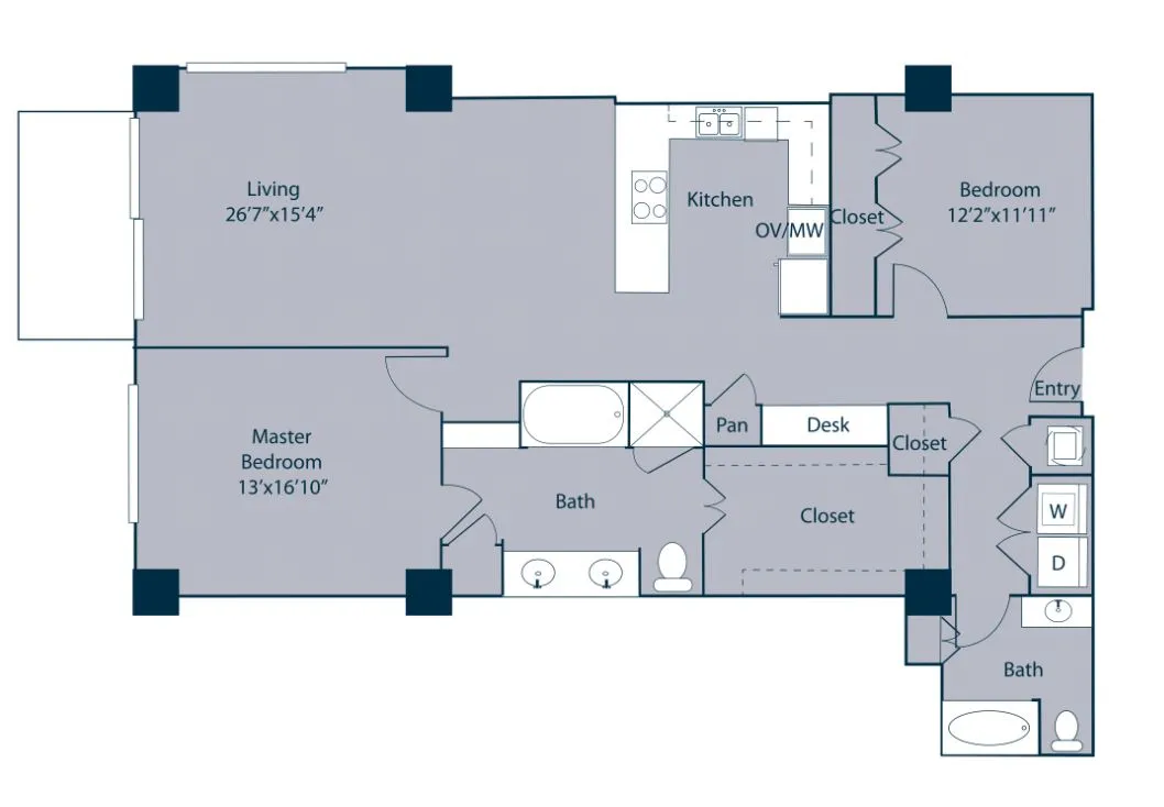 B6 | The Fountains at Memorial City | Memorial City Living Apartments