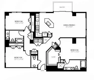 PH1 | The Fountains at Memorial City | Memorial City Living Apartments