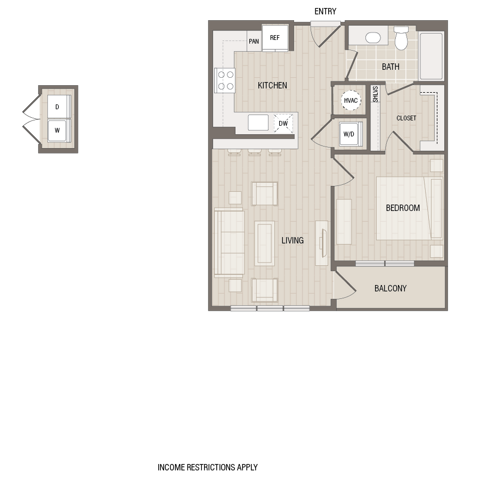 A1.1.P8 | Caroline at Memorial | Houston,TX Apartments | Apartments in Memorial City | New Apartments in Houston | Essential Housing Apartments