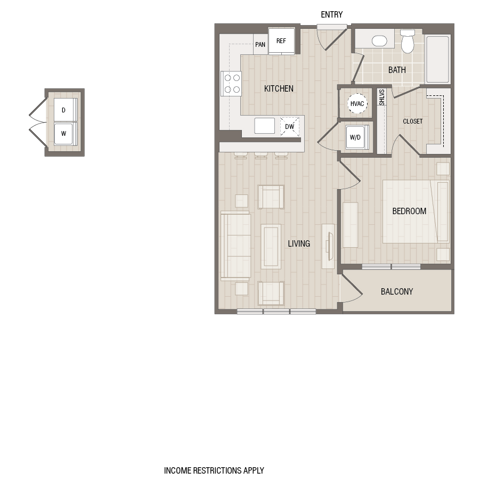 A1.2.P6 | Caroline at Memorial | Houston,TX Apartments | Apartments in Memorial City | New Apartments in Houston | Essential Housing Apartments