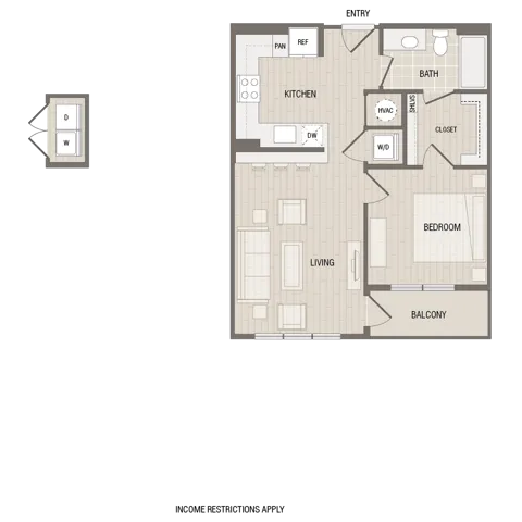 A1.3.P6 | Caroline at Memorial | Houston,TX Apartments | Apartments in Memorial City | New Apartments in Houston | Essential Housing Apartments