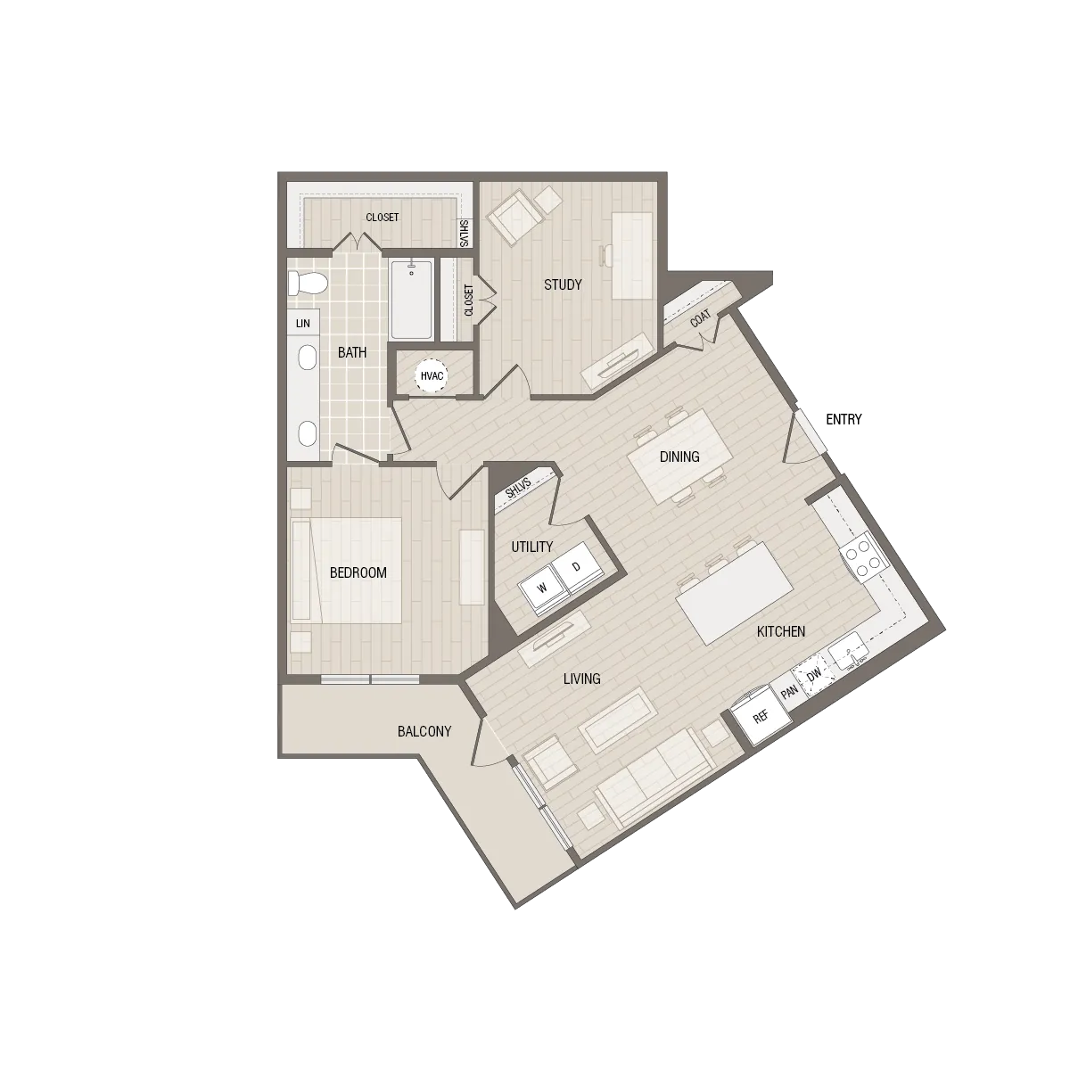 A5 | Caroline at Memorial | Houston,TX Apartments | Apartments in Memorial City | New Apartments in Houston | Essential Housing Apartments