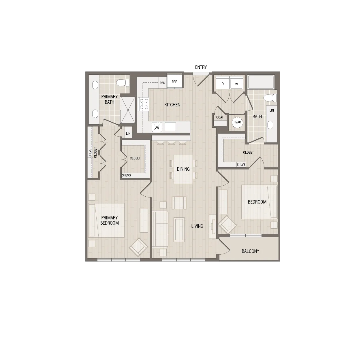 B2 | Caroline at Memorial | Houston,TX Apartments | Apartments in Memorial City | New Apartments in Houston | Essential Housing Apartments