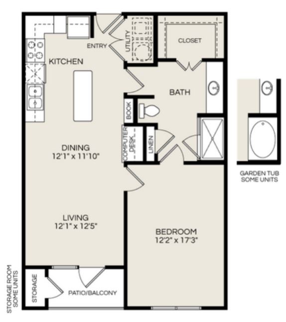 A1.2 | Pearl Woodlake | Houston, TX Apartments