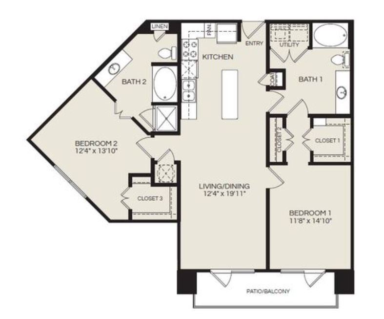 B1.2 | Pearl Woodlake | Houston, TX Apartments
