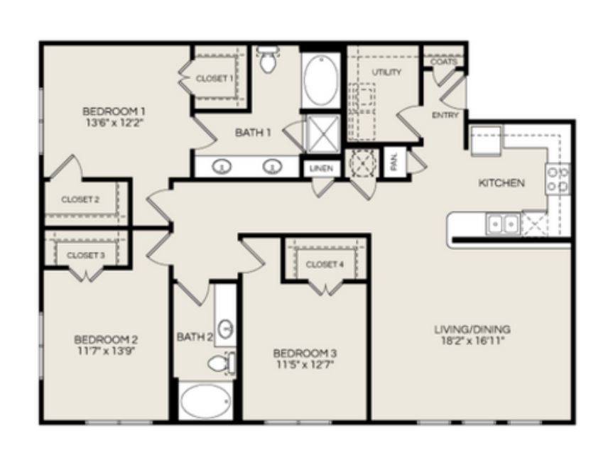 C1.1 | Pearl Woodlake | Houston, TX Apartments