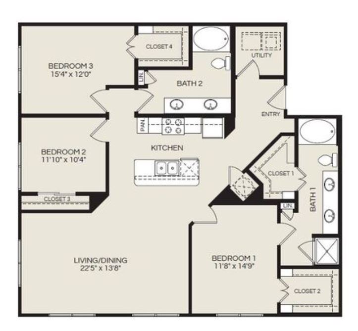 C1.2 | Pearl Woodlake | Houston, TX Apartments