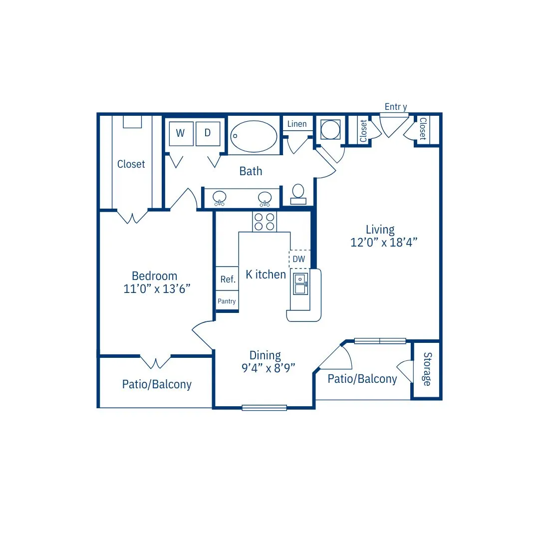 1-1C | Hadley Midtown | Houston, TX Apartments | Apartments in Houston Texas | Midtown Living