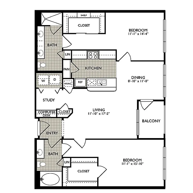 1 - 2 Bed Apartments - Check Availability | 2222 Smith